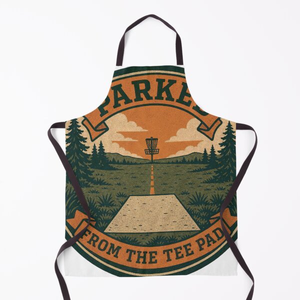 Item preview, Parked From The Tee Pad Retro Disc Golf Print designed and sold by BoosterShop.