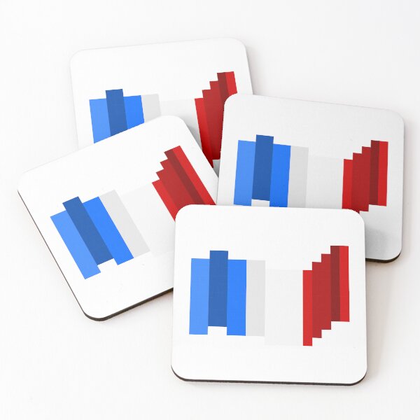 Item preview, Pixel France Flag designed and sold by HarveyHandcraftsandDesigns.