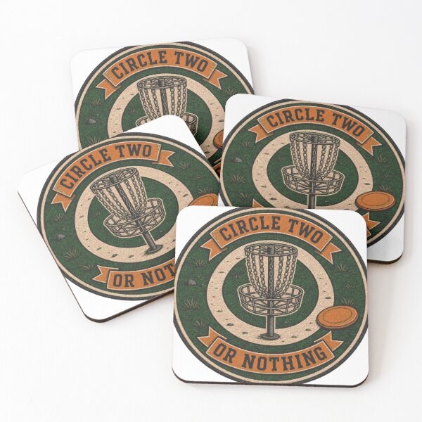 Item preview, Circle Two Or Nothing disc golf putting badge designed and sold by BoosterShop.