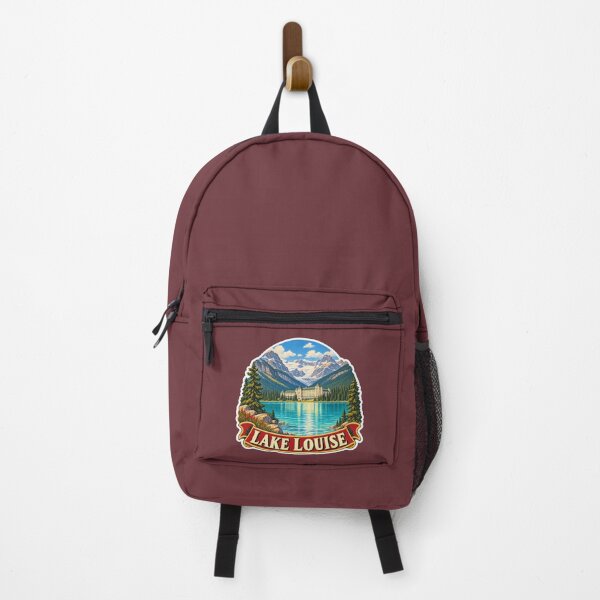 Item preview, Lake Louise Vintage Canadian Rockies Mountain Travel Print designed and sold by PinUpPizzazz.