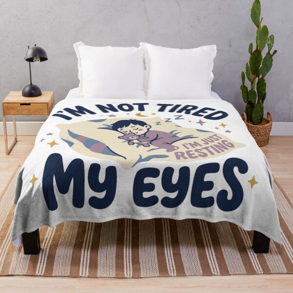 Item preview, Im Not Tired Im Just Resting My Eyes Funny Bedtime Pajama Art designed and sold by mood-draftsman.