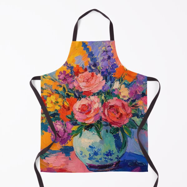 Item preview, Vibrant Rose Bouquet Colorful Impasto Floral Painting designed and sold by GutyzDesignsES.