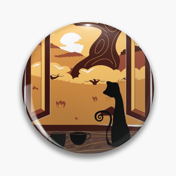 Item preview,  The Quite Autumn Through My Cat's Eyes Next To My Warm Coffee designed and sold by StickItToo.