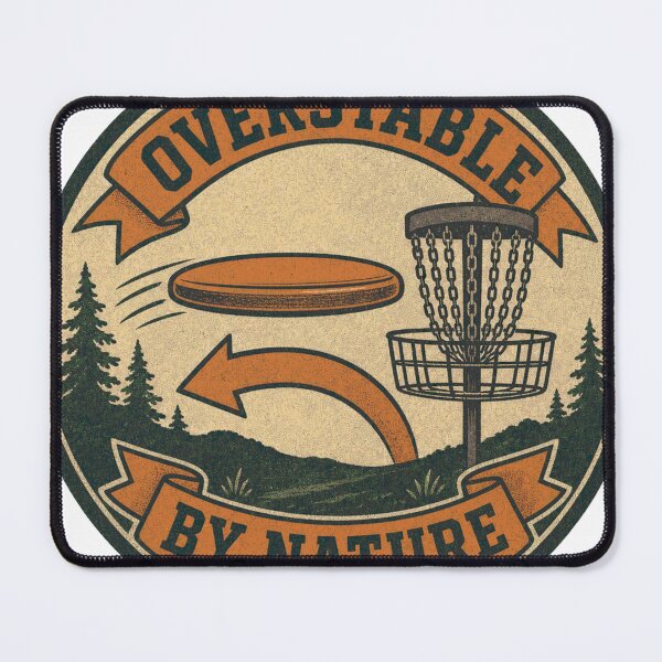 Item preview, Overstable By Nature Disc Golf Flight Behavior Badge designed and sold by BoosterShop.