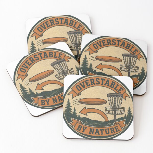 Item preview, Overstable By Nature Disc Golf Flight Behavior Badge designed and sold by BoosterShop.