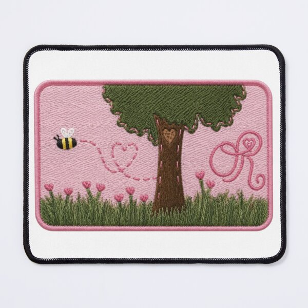 Item preview, honeybee next to tree designed and sold by indie cottage.