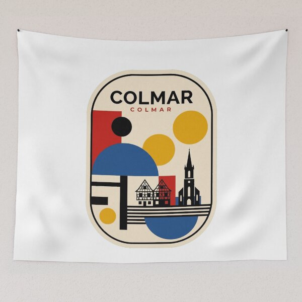 Item preview, Retro Colmar Bauhaus Geometric Skyline designed and sold by k3rstman1.