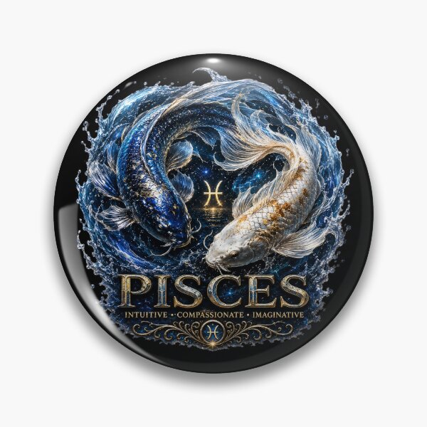 Item preview, Pisces Zodiac Art – Mystical Fish Astrology Design designed and sold by Classic Chaos Creations.