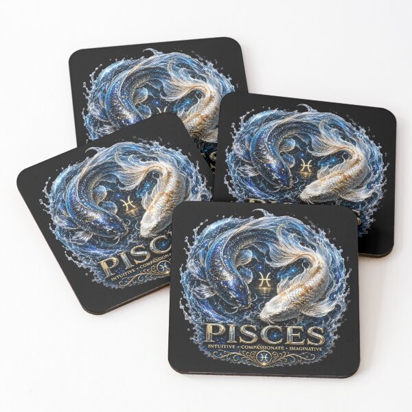 Item preview, Pisces Zodiac Art – Mystical Fish Astrology Design designed and sold by Classic Chaos Creations.