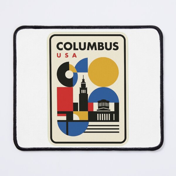 Item preview, Retro Columbus Bauhaus Geometric Skyline designed and sold by k3rstman1.
