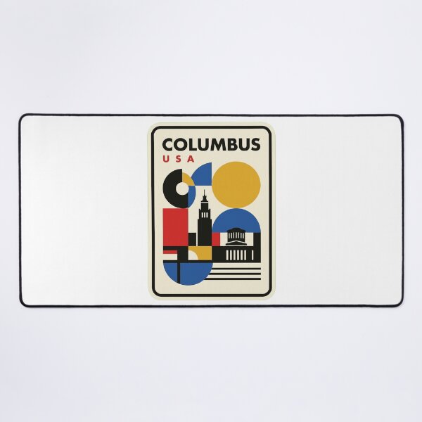 Item preview, Retro Columbus Bauhaus Geometric Skyline designed and sold by k3rstman1.
