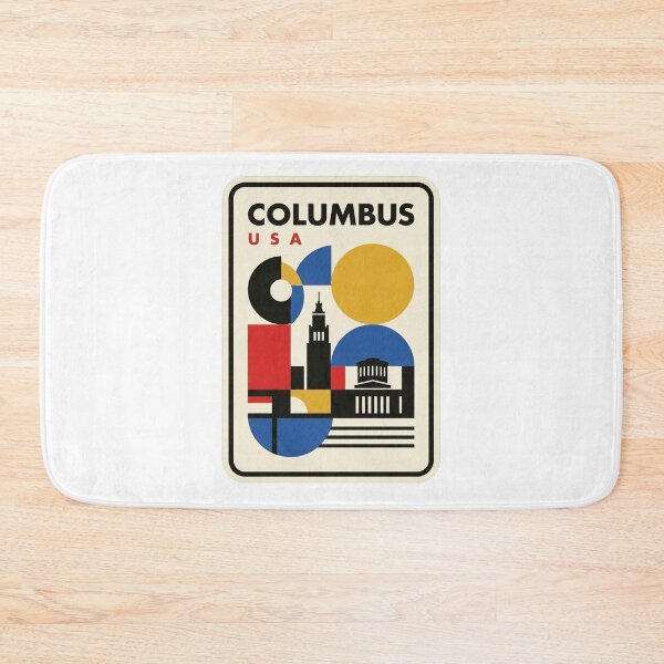 Item preview, Retro Columbus Bauhaus Geometric Skyline designed and sold by k3rstman1.