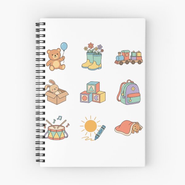 Item preview, Cute Pastel Toy Sticker Sheet Vintage Storybook Childhood Nursery Art designed and sold by mood-draftsman.