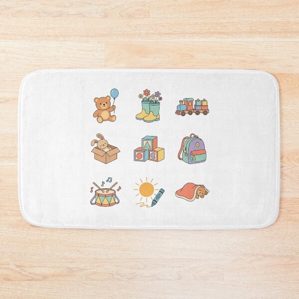 Item preview, Cute Pastel Toy Sticker Sheet Vintage Storybook Childhood Nursery Art designed and sold by mood-draftsman.
