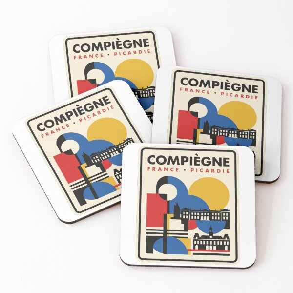 Item preview, Retro Compiègne Bauhaus Geometric Skyline designed and sold by k3rstman1.