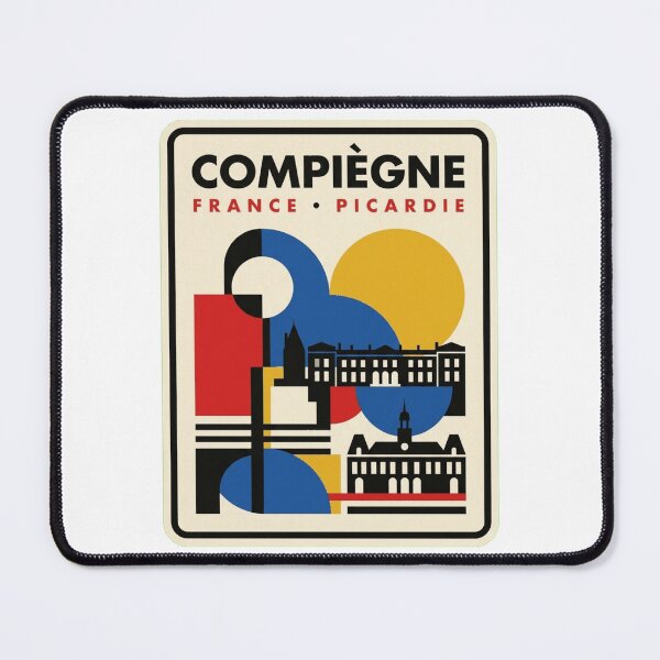 Item preview, Retro Compiègne Bauhaus Geometric Skyline designed and sold by k3rstman1.