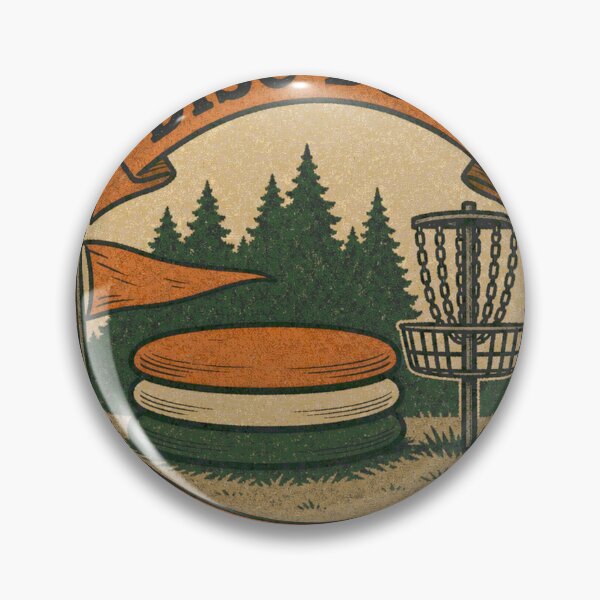 Item preview, Disc Down and Trust It Disc Golf Wind Badge designed and sold by BoosterShop.