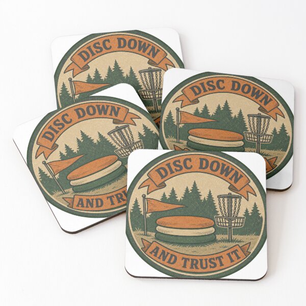Item preview, Disc Down and Trust It Disc Golf Wind Badge designed and sold by BoosterShop.
