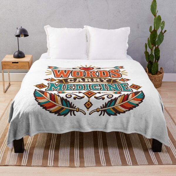 Item preview, Words Carry Medicine Sacred Heart Design designed and sold by Dresut.