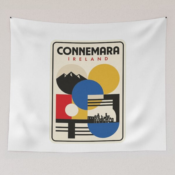 Item preview, Retro Connemara Bauhaus Geometric Skyline designed and sold by k3rstman1.