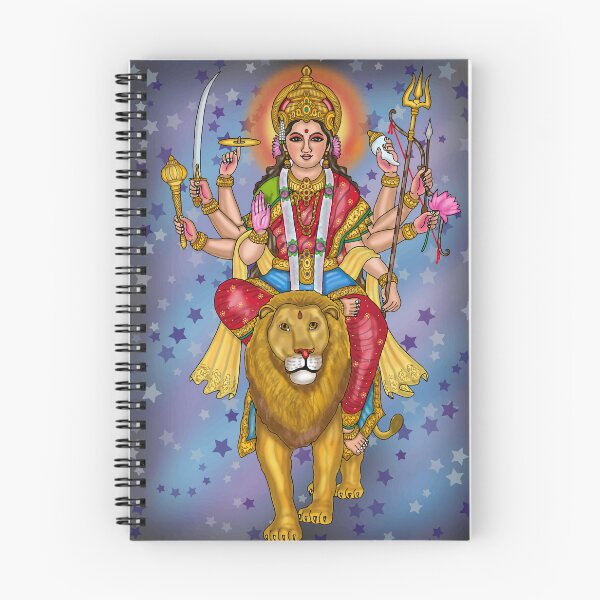 Item preview, Goddess Durga Digital Drawing | Hindu Goddess Spiritual Artwork designed and sold by Harshit_Digital_Arts.