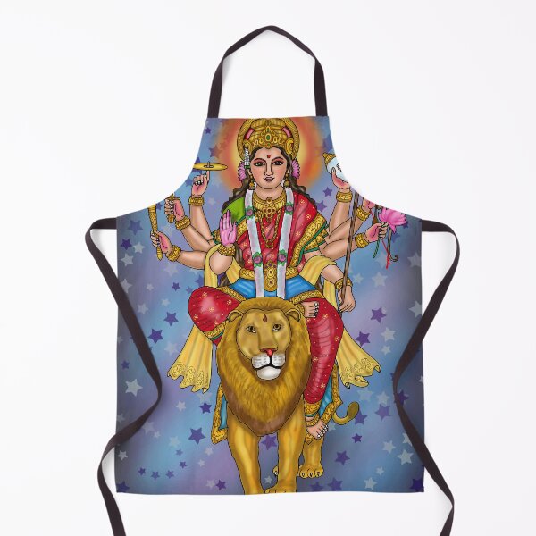 Item preview, Goddess Durga Digital Drawing | Hindu Goddess Spiritual Artwork designed and sold by Harshit_Digital_Arts.