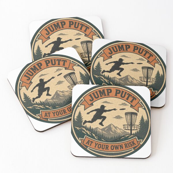 Item preview, Jump Putt At Your Own Risk Disc Golf Badge designed and sold by BoosterShop.