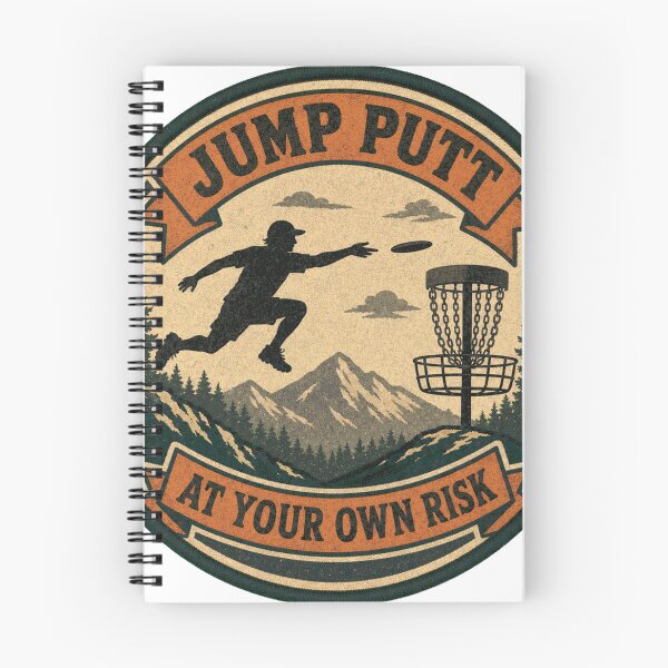 Item preview, Jump Putt At Your Own Risk Disc Golf Badge designed and sold by BoosterShop.