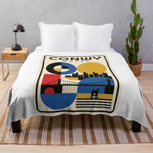 Item preview, Retro Conwy Bauhaus Geometric Skyline designed and sold by k3rstman1.