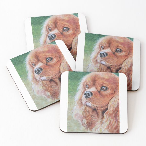 Item preview, Golden cocker spaniel designed and sold by BrendaMillenArt.