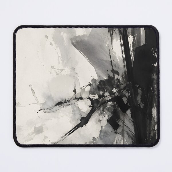 Item preview, Black and Gray Ink Wash Abstract Expressionist Art designed and sold by GutyzDesignsES.
