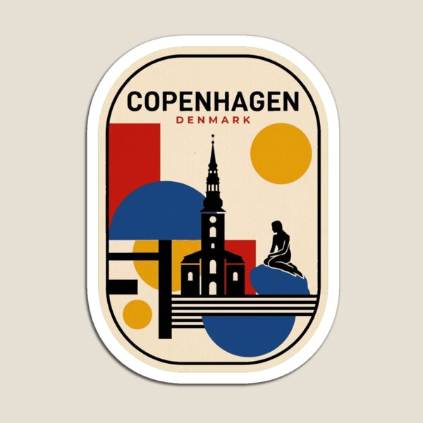 Item preview, Retro Copenhagen Bauhaus Geometric Skyline designed and sold by k3rstman1.