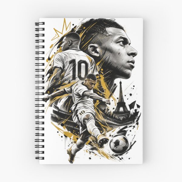 Item preview, Kylian Mbappé Football King – Black & Gold Soccer Art  designed and sold by ravuh.