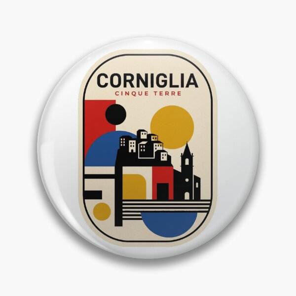 Item preview, Retro Corniglia Bauhaus Geometric Skyline designed and sold by k3rstman1.