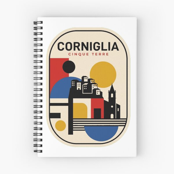 Item preview, Retro Corniglia Bauhaus Geometric Skyline designed and sold by k3rstman1.