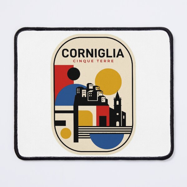 Item preview, Retro Corniglia Bauhaus Geometric Skyline designed and sold by k3rstman1.