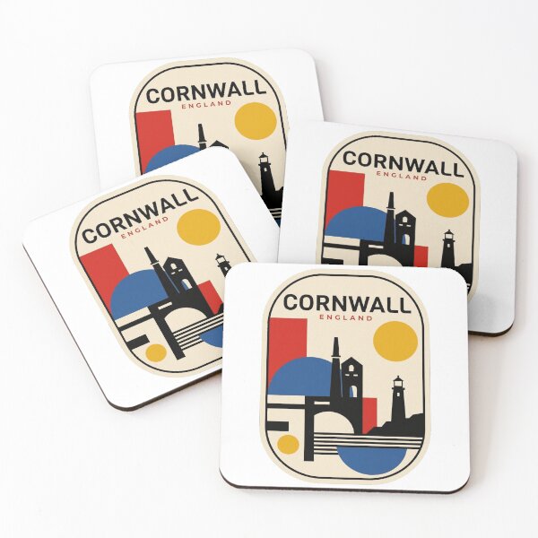 Item preview, Retro Cornwall Bauhaus Geometric Skyline designed and sold by k3rstman1.