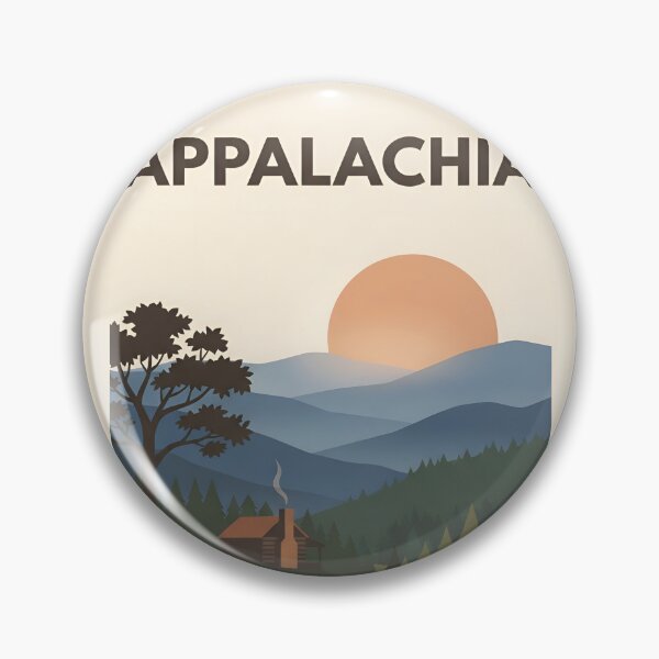 Item preview, Appalachia Vintage Travel Poster - Minimalist Mountain Ridge Art Print designed and sold by DuckOddity.