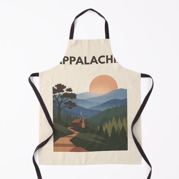 Item preview, Appalachia Vintage Travel Poster - Minimalist Mountain Ridge Art Print designed and sold by DuckOddity.