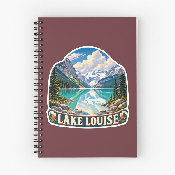 Item preview, Lake Louise Vintage Canadian Rockies Mountain Travel Print designed and sold by PinUpPizzazz.