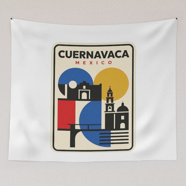 Item preview, Retro Cuernavaca Bauhaus Geometric Skyline designed and sold by k3rstman1.