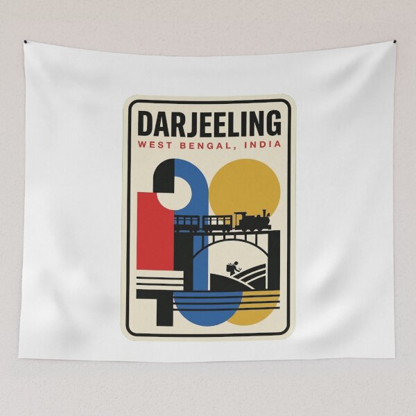 Item preview, Retro Darjeeling Bauhaus Geometric Skyline designed and sold by k3rstman1.
