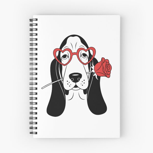 Item preview, Romantic Dog Heart Glasses with Red Rose Love Design designed and sold by styleonestaa.