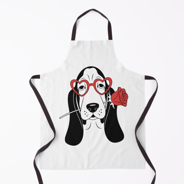 Item preview, Romantic Dog Heart Glasses with Red Rose Love Design designed and sold by styleonestaa.