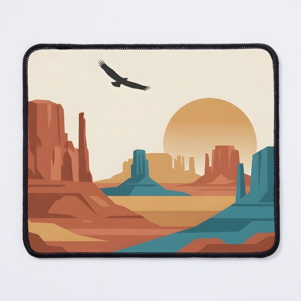 Item preview, Southwest USA Vintage Travel Poster - Minimalist Navajo Nation Art Print designed and sold by DuckOddity.