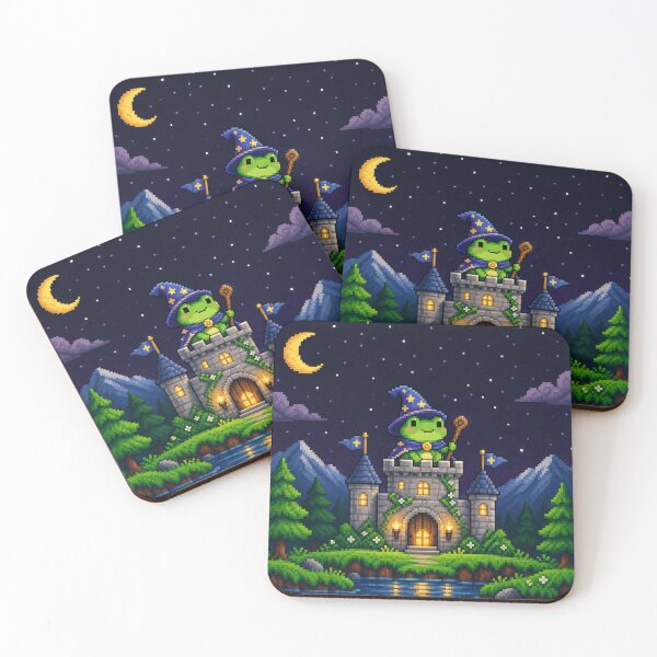 Artikelvorschau, Pixel Frog Zaubererschloss entworfen und verkauft von Nol1ytv.