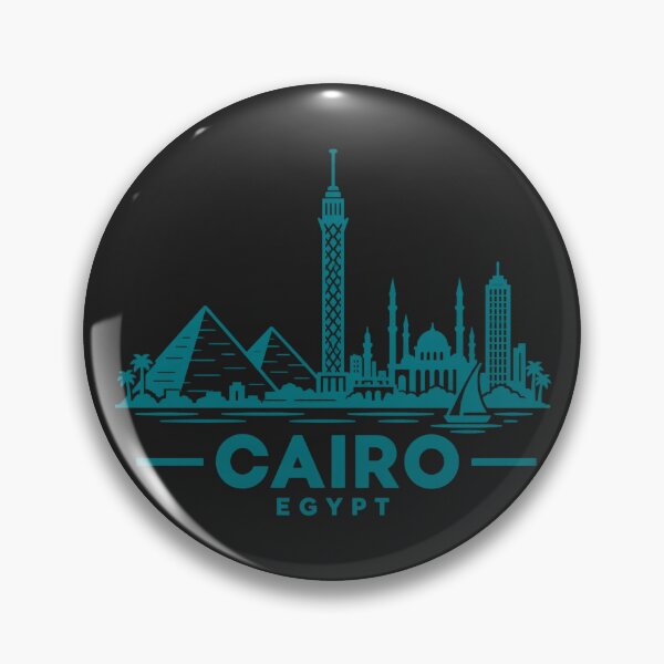 Item preview, Cairo Egypt Line Art Skyline Poster designed and sold by CMYKStudio.