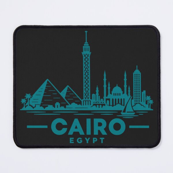 Item preview, Cairo Egypt Line Art Skyline Poster designed and sold by CMYKStudio.
