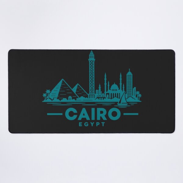 Item preview, Cairo Egypt Line Art Skyline Poster designed and sold by CMYKStudio.