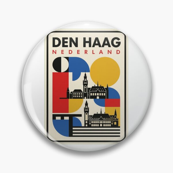 Item preview, Retro Den Haag Bauhaus Geometric Skyline designed and sold by k3rstman1.